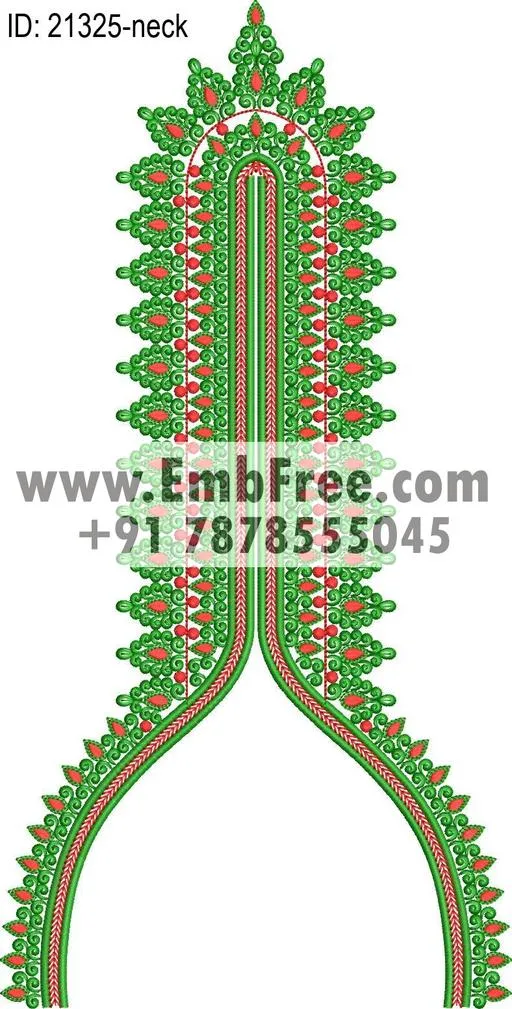 neck embroidery design-ID:21325