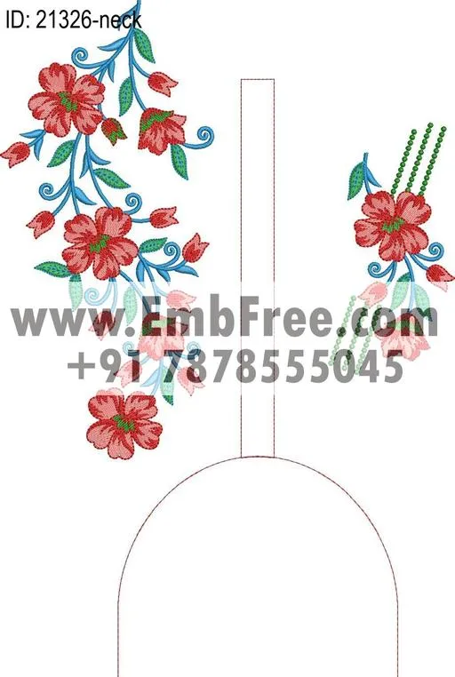 neck embroidery design-ID:21326