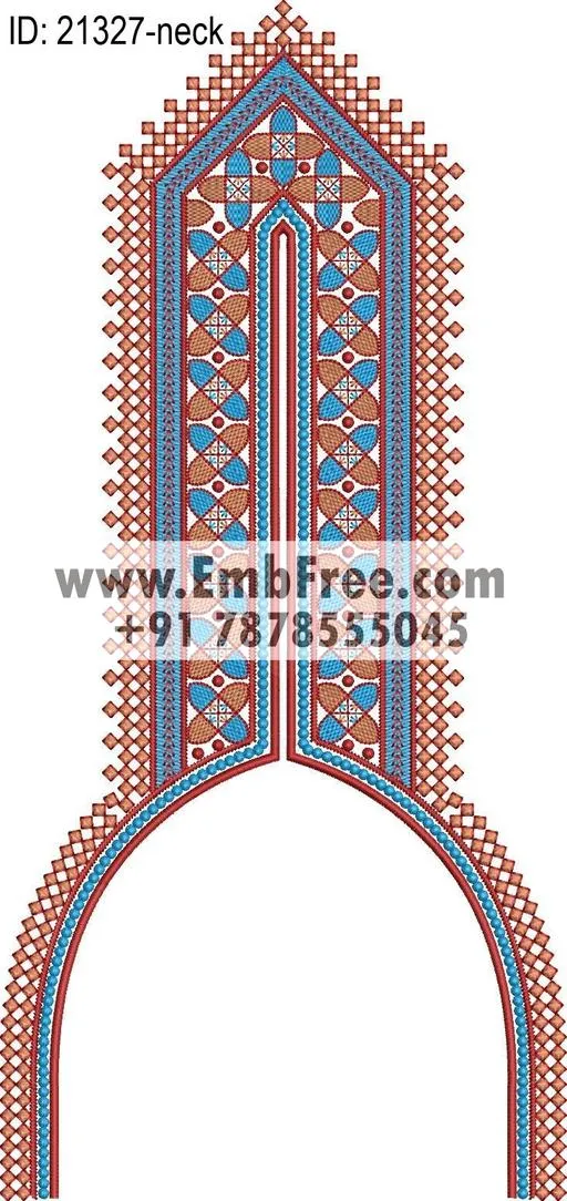 neck embroidery design-ID:21327
