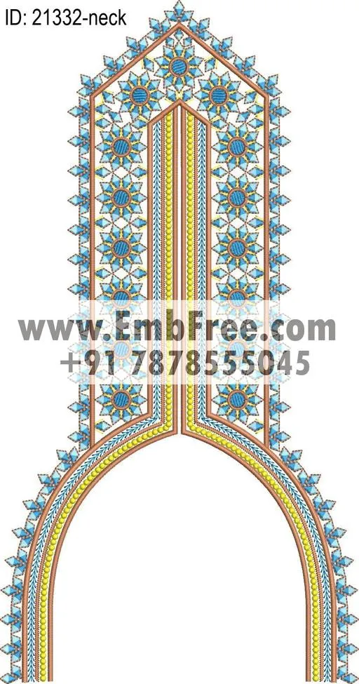 neck embroidery design-ID:21332