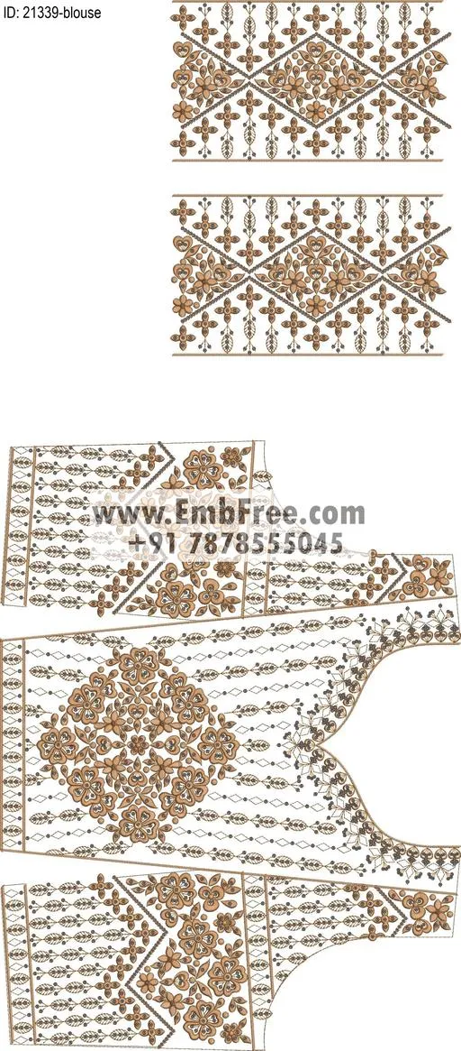 blouse embroidery design-ID:21339