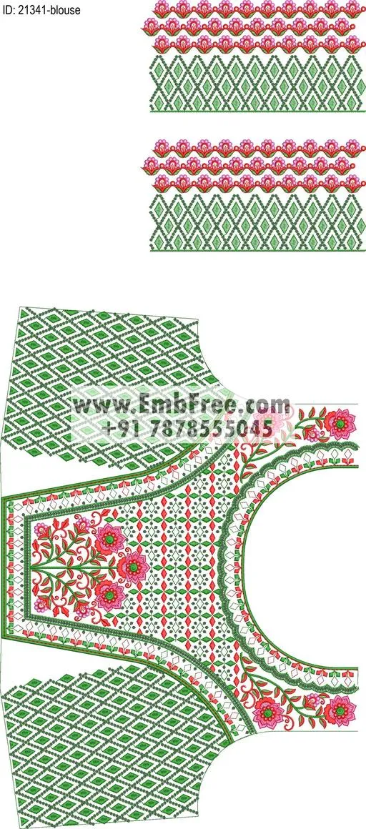 blouse embroidery design-ID:21341