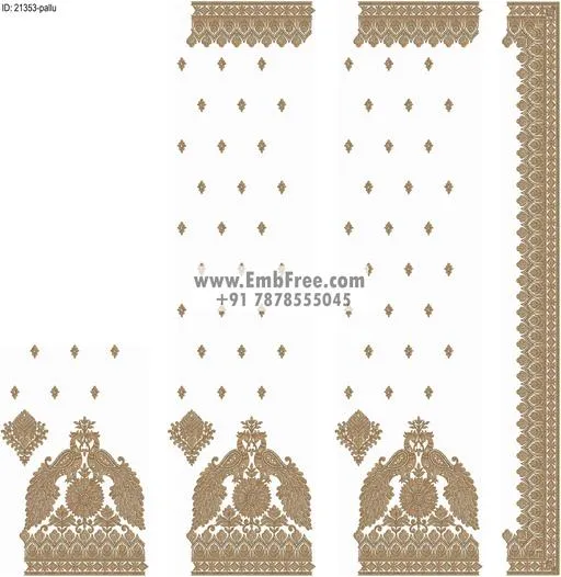 saree cpallu embroidery design-ID:21353