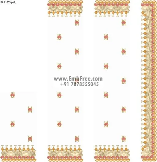 saree cpallu embroidery design-ID:21355
