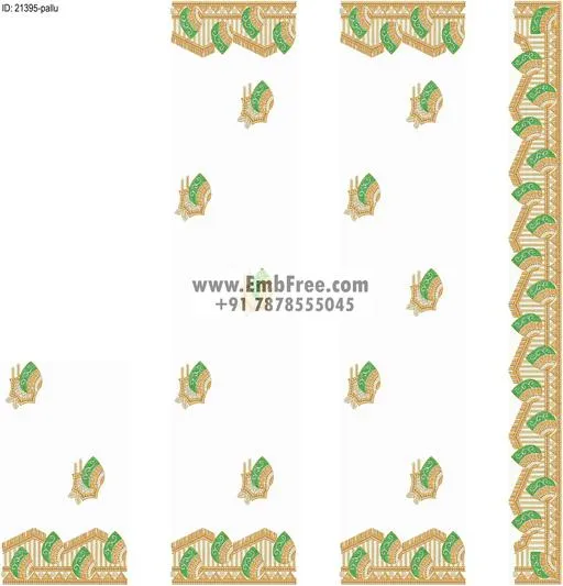 saree cpallu embroidery design-ID:21395