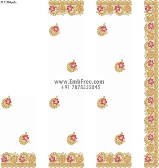 saree cpallu embroidery design-ID:21396