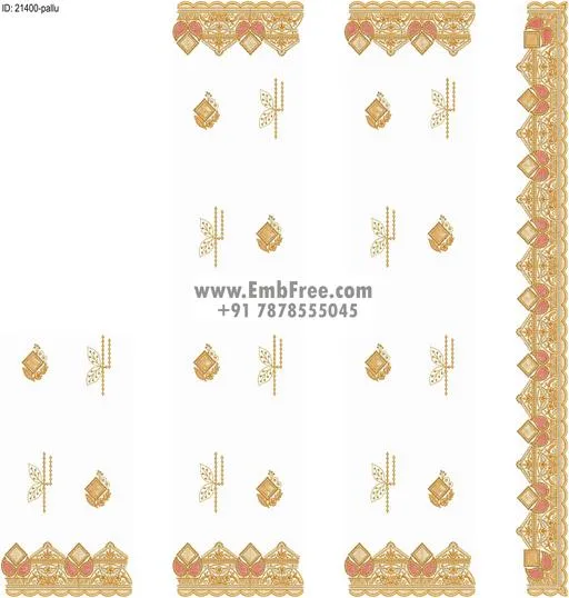 saree cpallu embroidery design-ID:21400