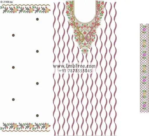 single head dress embroidery design-ID:21406