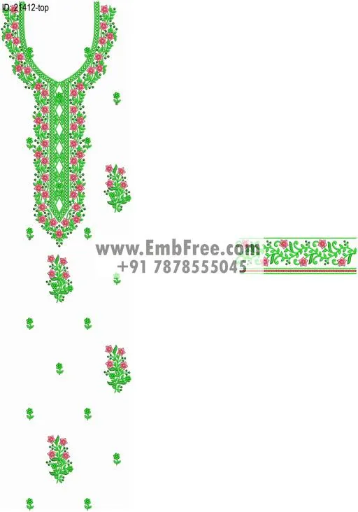 single head dress embroidery design-ID:21412