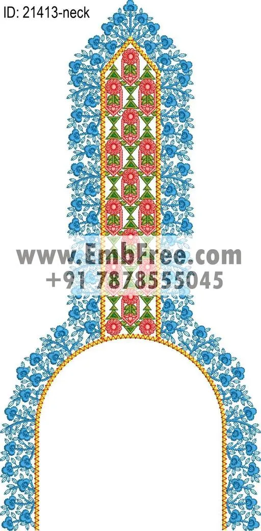 neck embroidery design-ID:21413