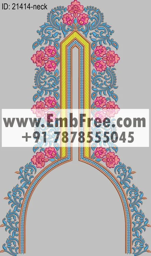 neck embroidery design-ID:21414