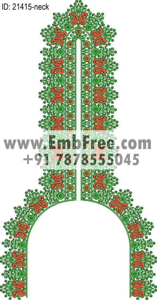neck embroidery design-ID:21415