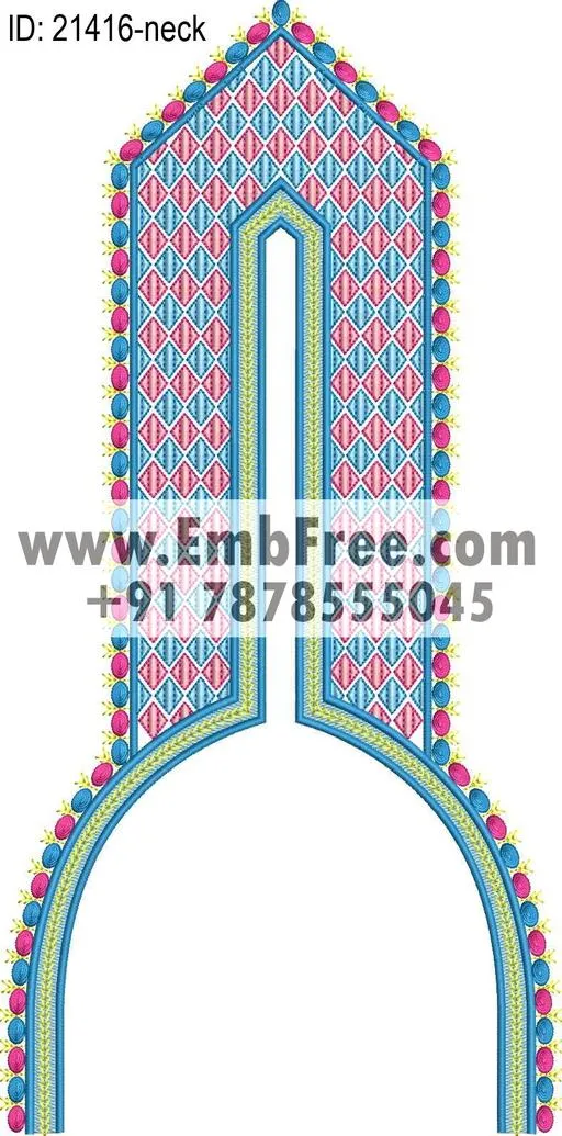 neck embroidery design-ID:21416