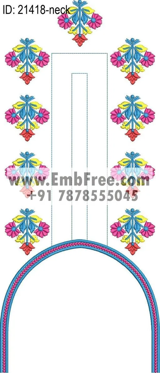 neck embroidery design-ID:21418