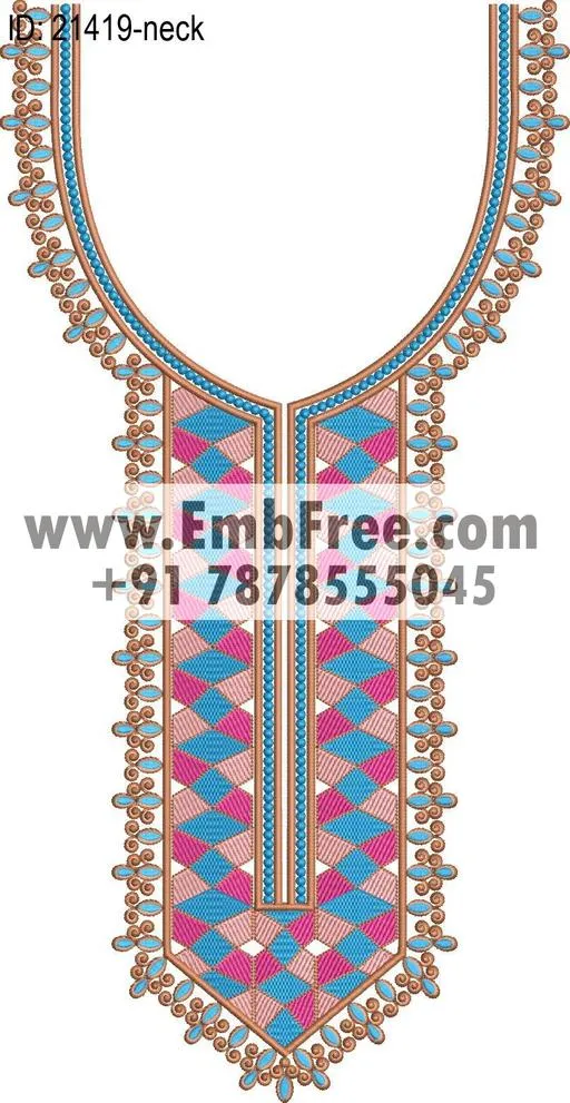 neck embroidery design-ID:21419