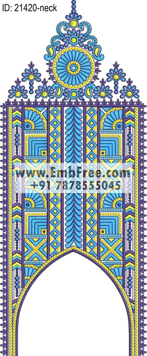 neck embroidery design-ID:21420
