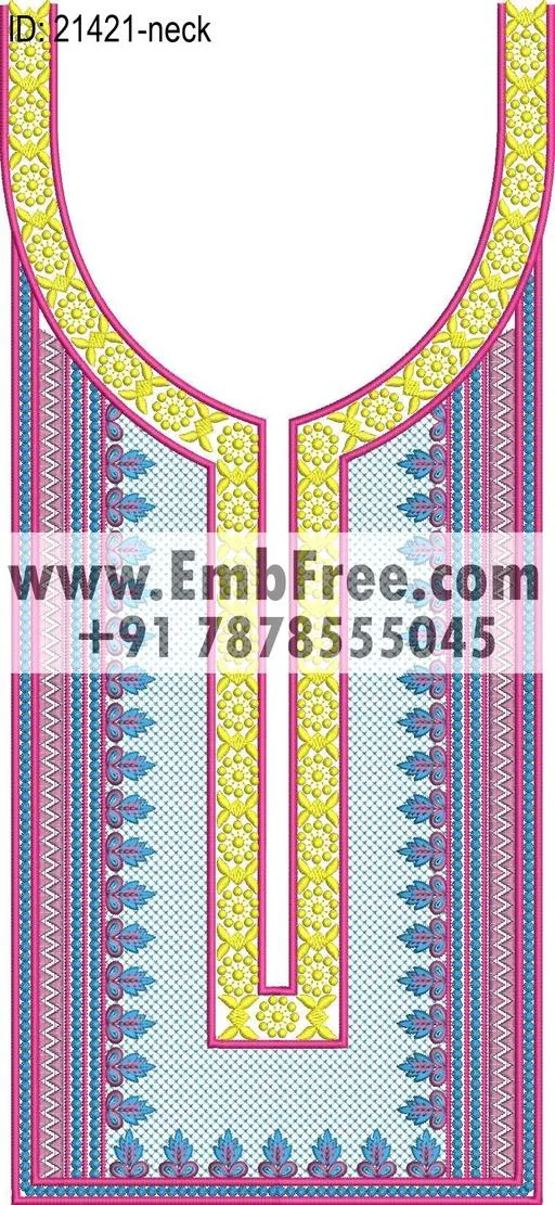 neck embroidery design-ID:21421
