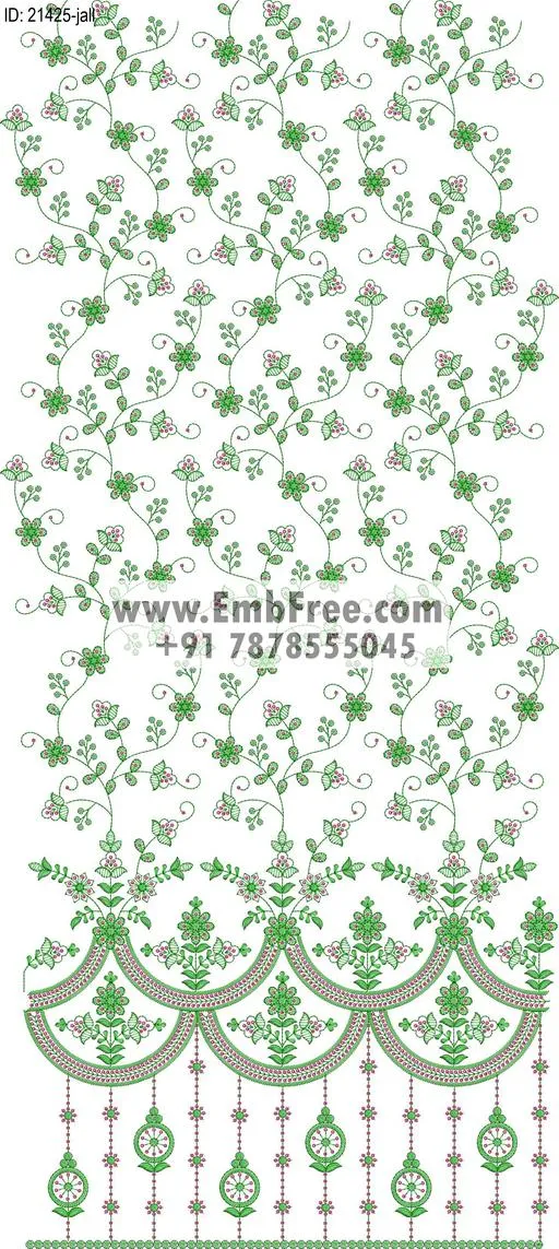garment allover embroidery design-ID:21425