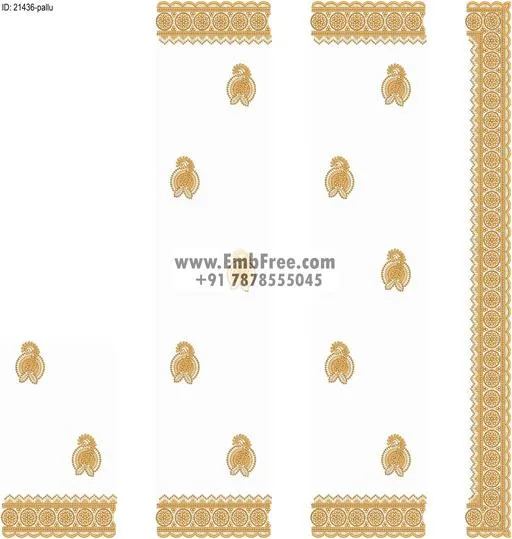 saree cpallu embroidery design-ID:21436