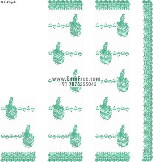 saree cpallu embroidery design-ID:21437