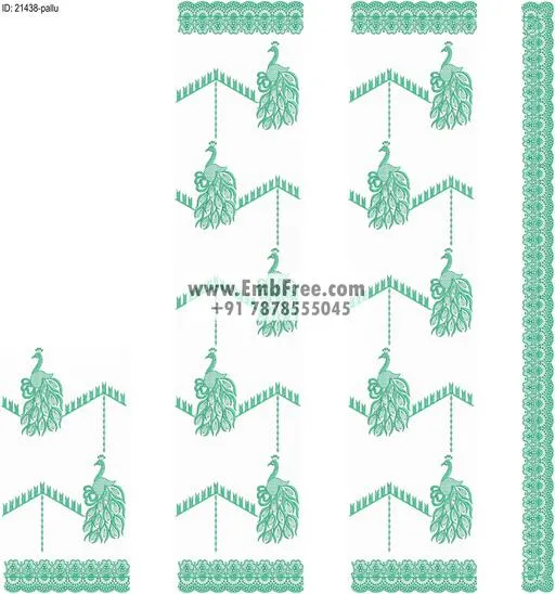 saree cpallu embroidery design-ID:21438