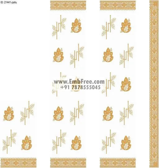 saree cpallu embroidery design-ID:21441