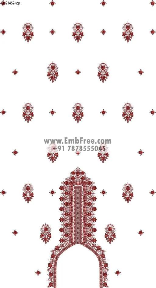 single head dress embroidery design-ID:21452