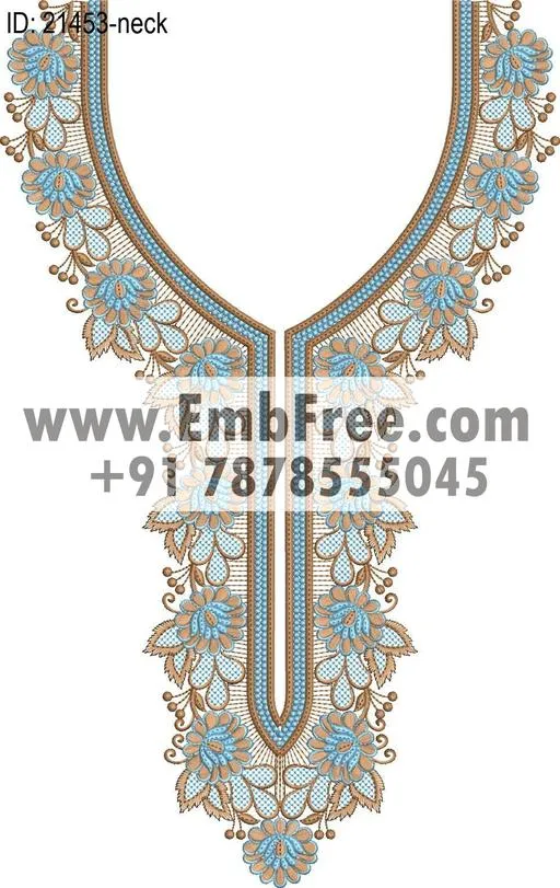 neck embroidery design-ID:21453
