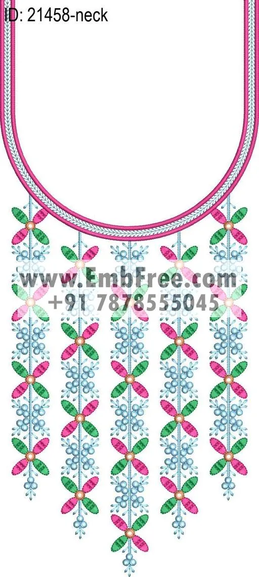 neck embroidery design-ID:21458