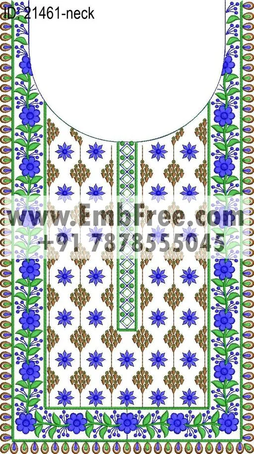 neck embroidery design-ID:21461