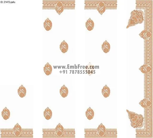 saree cpallu embroidery design-ID:21472