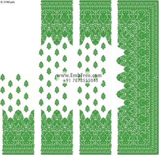 Embroidery designs for saree id:21480