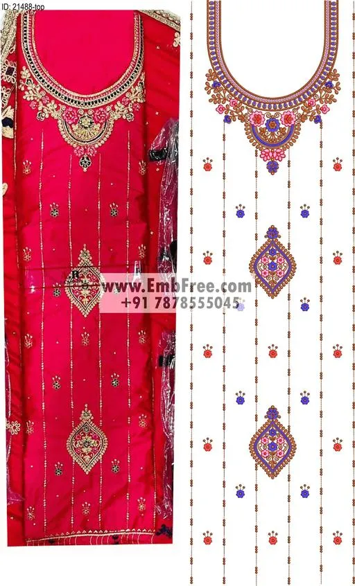 dress single head embroidery design-ID:21488