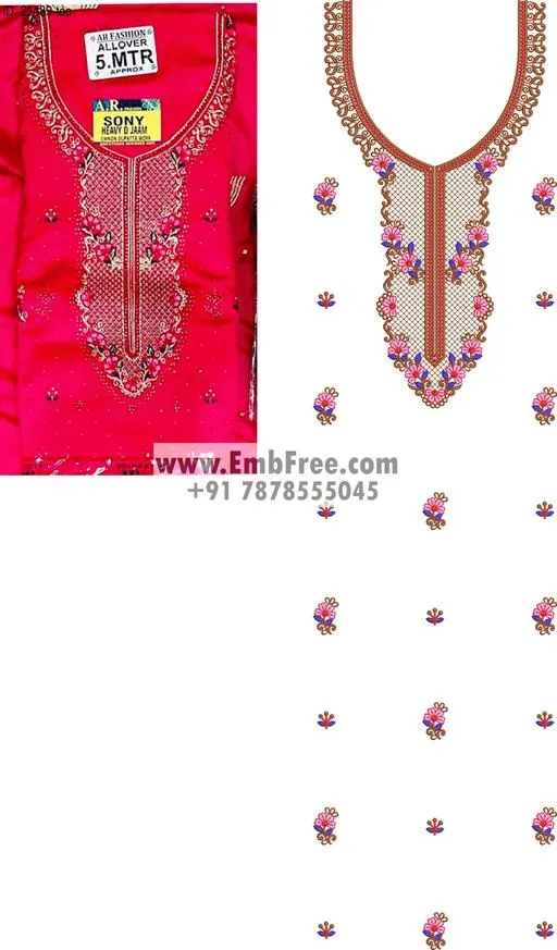 dress single head embroidery design-ID:21489