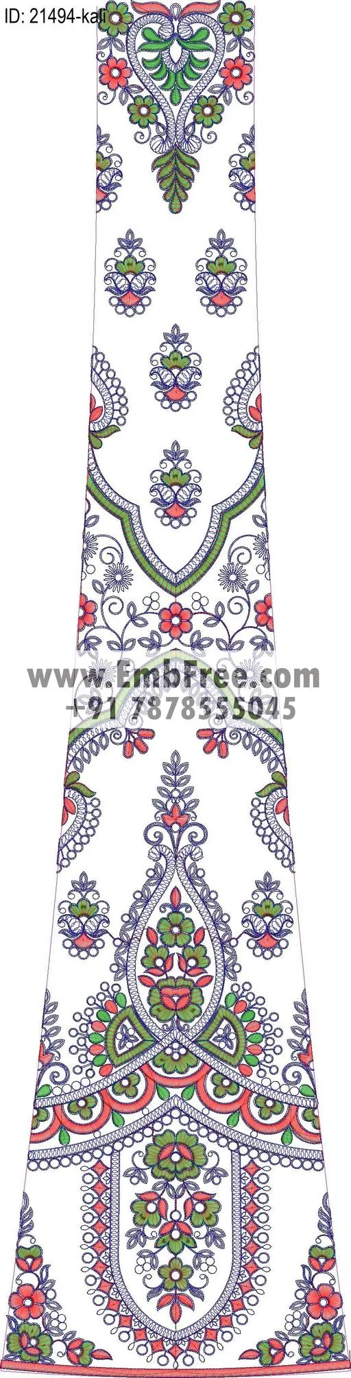 Embroidery Designs for dress id:21494