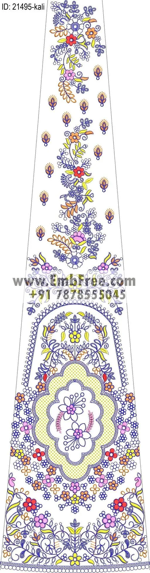 Embroidery Designs for dress id:21495