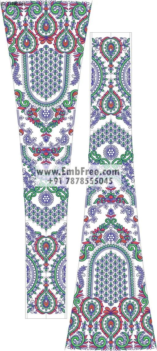 lahenga embroidery design-ID:21496