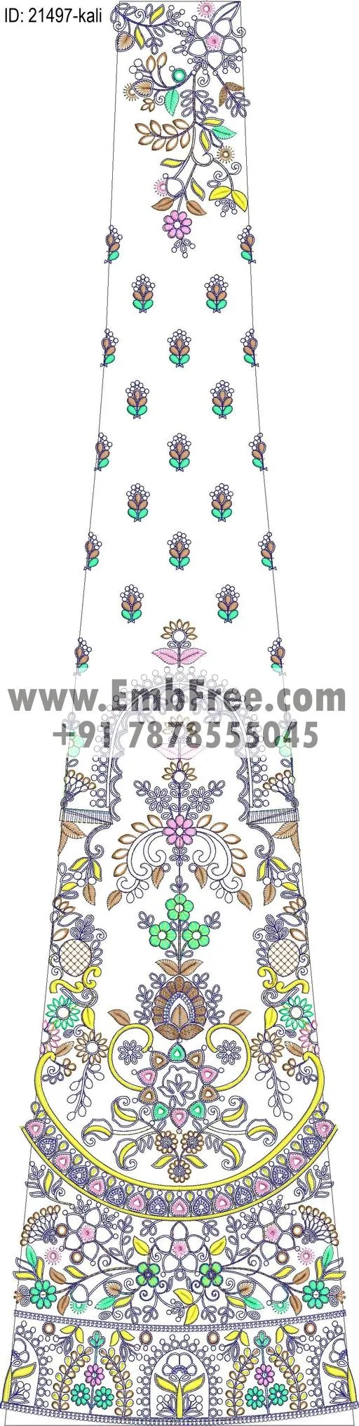 lahenga embroidery design-ID:21497