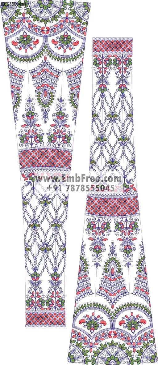 Embroidery Designs for dress id:21500