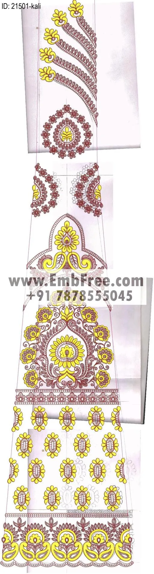 lahenga embroidery design-ID:21501