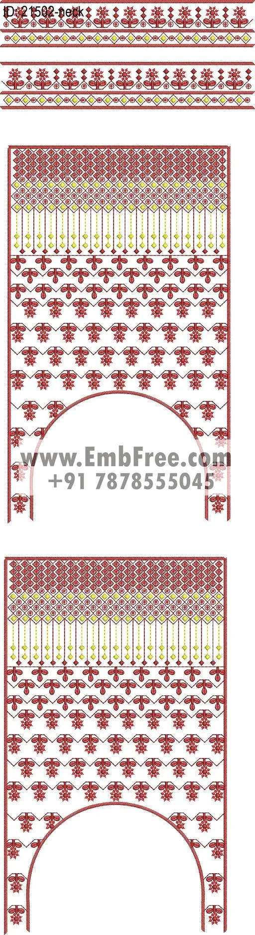neck embroidery design-ID:21502