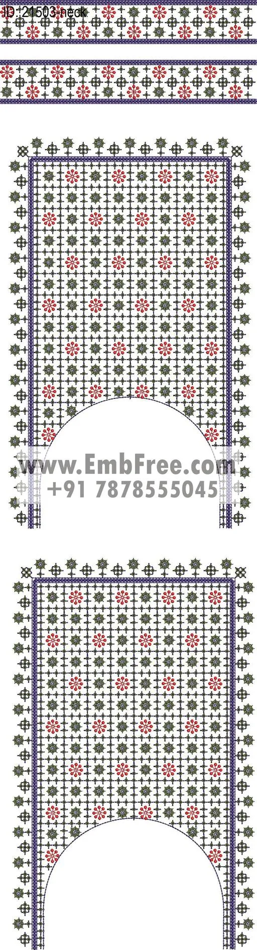 neck embroidery design-ID:21503