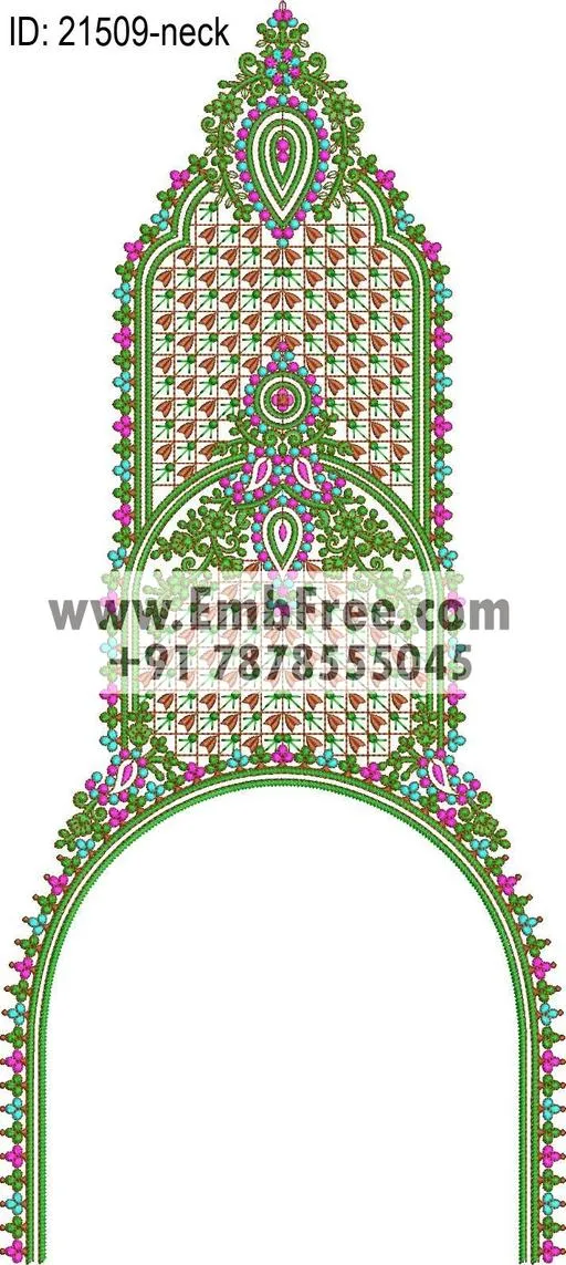 neck embroidery design-ID:21509