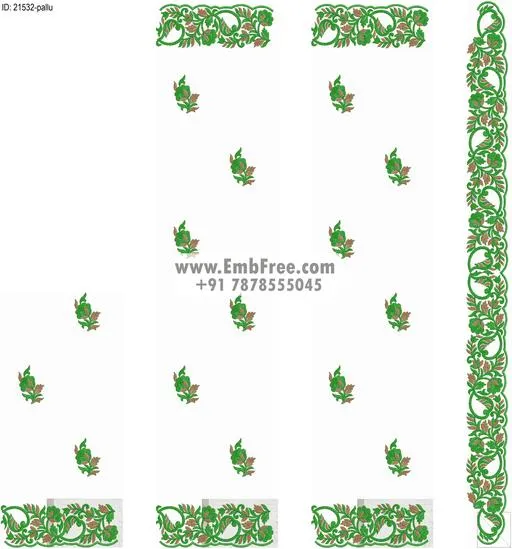 saree cpallu embroidery design-ID:21532