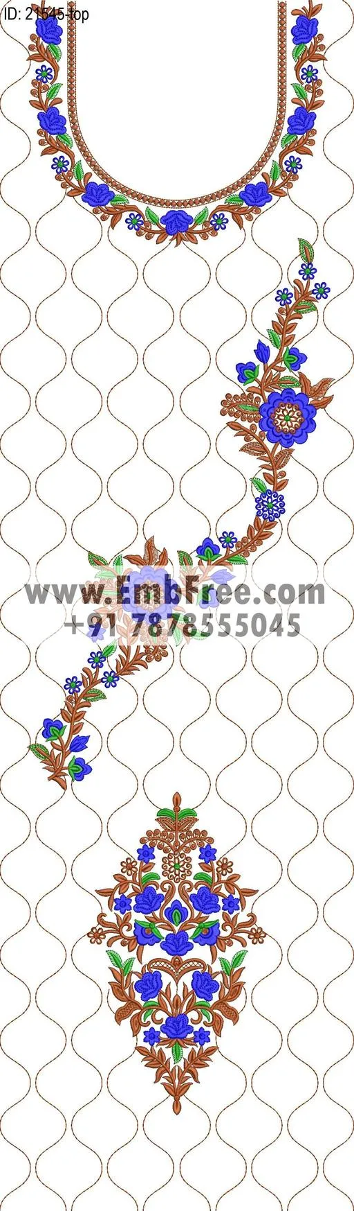 dress single head embroidery design-ID:21545