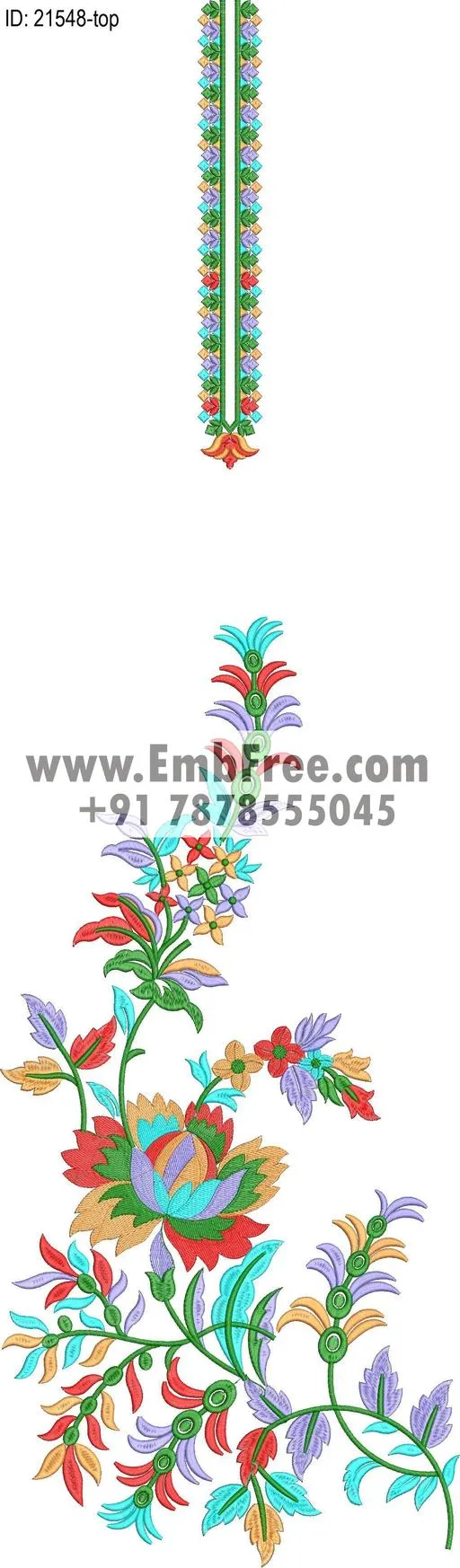 dress single head embroidery design-ID:21548