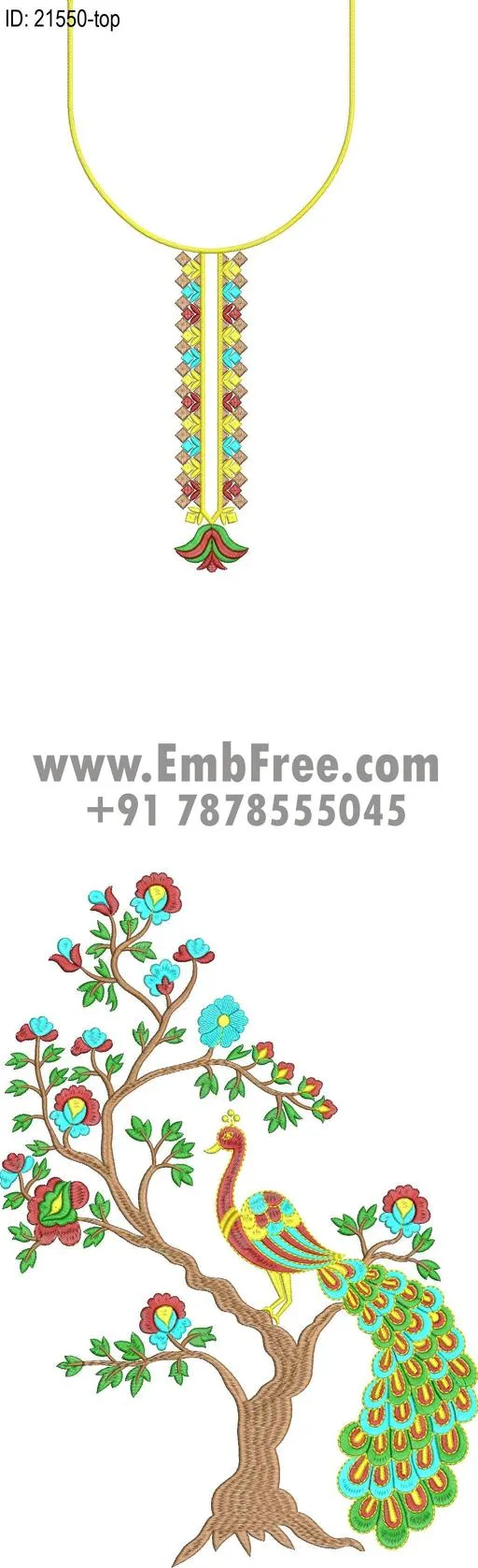 dress single head embroidery design-ID:21550