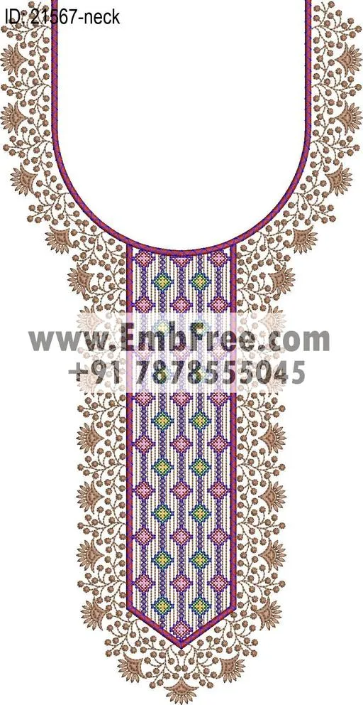 neck embroidery design-ID:21567