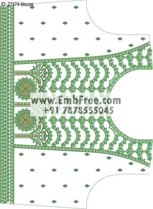 blouse embroidery design-ID:21574