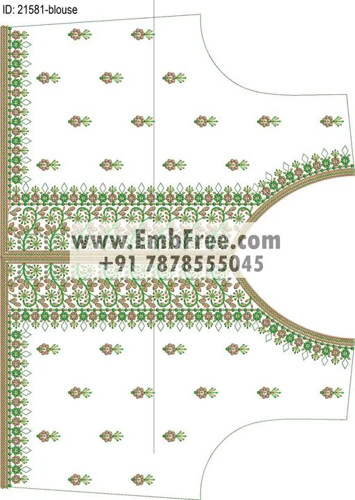 blouse embroidery design-ID:21581